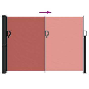 Retractable Side Awning Terracotta 140x500 cm - Hipomarket