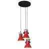 Hanging Lamp 25 W Distressed Red 30x30x100 cm E27 Colour red Quantity in Package 1 Bulb Quantity 