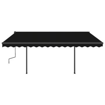 Manual Retractable Awning 4.5x3.5m Anthracite - Hipomarket