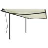 Manual Retractable Awning 4.5x3m - Cream | Hipomarket