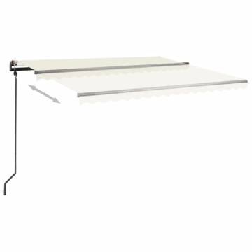 Manual Retractable Awning 4.5x3m - Cream | Hipomarket