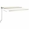 Manual Retractable Awning 4.5x3m - Cream | Hipomarket