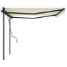 Manual Retractable Awning 4.5x3m - Cream | Hipomarket