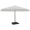 Aluminium Umbrella with Portable Base White Colour white Quantity in Package 1 Model with base 