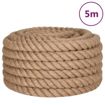 Jute Rope 5m Long 50mm Thick - Versatile & Eco-Friendly