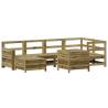 7 Piece Garden Sofa Set - Durable Impregnated Pine Wood