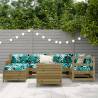 7 Piece Garden Sofa Set - Durable Impregnated Pine Wood