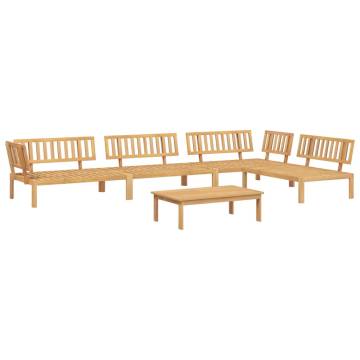 5 Piece Garden Pallet Sofa Set - Solid Acacia Wood Furniture