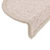 Taupe Carpet Stair Treads - 15 pcs | 56x17x3 cm