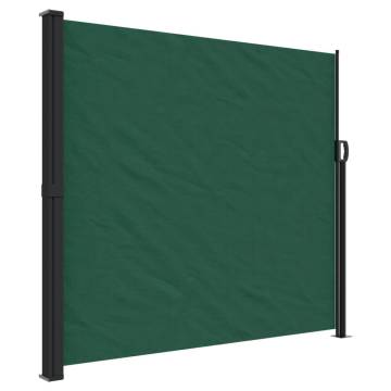 Retractable Side Awning Dark Green 180x600 cm | Hipomarket