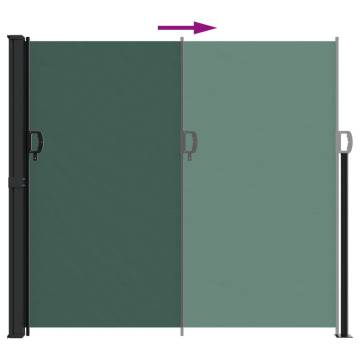 Retractable Side Awning Dark Green 180x600 cm | Hipomarket