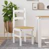 Dining Chairs 2 pcs White 40x46x99 cm Solid Wood Pine Colour white Quantity in Package 1 