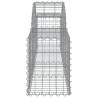 Arched Gabion Baskets - 11 pcs Galvanised Iron 200x30x40/60 cm