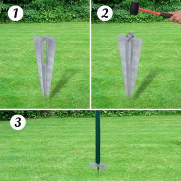 Euro Fence Steel 10x1.7 m Green - Durable & Easy Installation