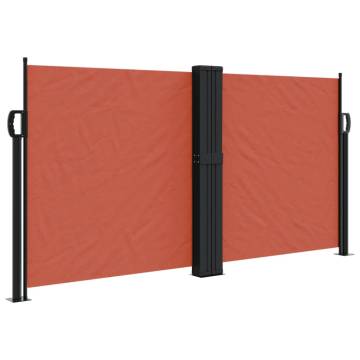 Retractable Side Awning Terracotta 120x600 cm - HipoMarket