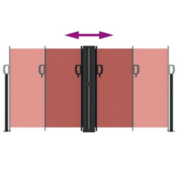 Retractable Side Awning Terracotta 120x600 cm - HipoMarket