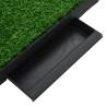 Pet Toilet with Tray & Faux Turf Green - 63x50x7 cm