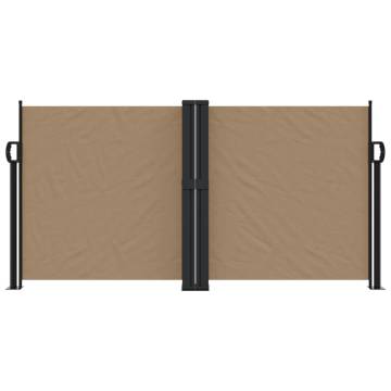 Retractable Side Awning Taupe 120x1200 cm | Hipomarket