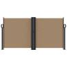 Retractable Side Awning Taupe 120x1200 cm | Hipomarket