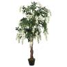 Artificial Wisteria Tree - 120 cm Green & White | Hipo Market