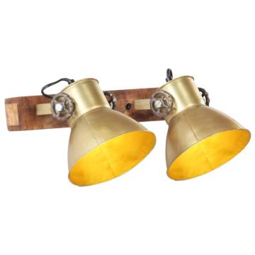 Industrial Wall Lamp Brass - Stylish Lighting 45x25 cm E27