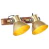 Industrial Wall Lamp Brass 45x25 cm E27 Colour brass Quantity in Package 1 Bulb Quantity straight - 2 lamp shades Model 