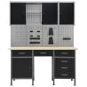 Heavy-Duty Workbench Set with Wall Panels & Cabinets | Hipo Market