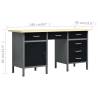 Heavy-Duty Workbench Set with Wall Panels & Cabinets | Hipo Market