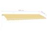 Freestanding Awning 600x350 cm - Yellow/White for Outdoor Spaces