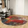 Rug Washable Multicolour Ø 200 cm Anti Slip Colour patchwork Size Ø 200 cm 