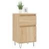 Stylish 2-Piece Sideboards in Sonoma Oak - Hipomarket UK