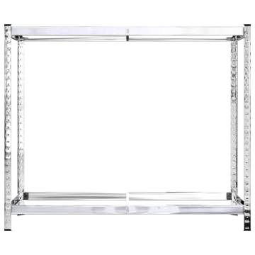 2-Layer Tire Rack - Silver, Steel | 110x40x110 cm | 4 pcs