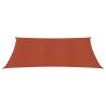 Terracotta Sunshade Sail 2.5x4 m HDPE - 160 g/m²