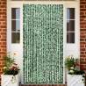 Insect Curtain Green and White 100x220 cm Chenille Colour green and white Size 100 x 220 cm 