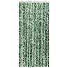 Insect Curtain Green & White 100x220 cm Chenille | Hipo Market