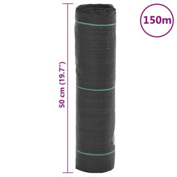 Weed Membrane Black 0.5x150 m PP - Effective Weed Control