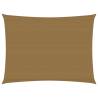 Sunshade Sail 160 g/m² Taupe 6x7 m HDPE Colour taupe Size 6 x 7 m Quantity in Package 1 