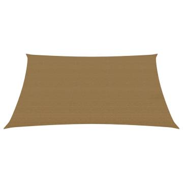 Sunshade Sail 6x7 m Taupe - 90% UV Protection