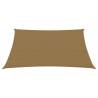 Sunshade Sail 6x7 m Taupe - 90% UV Protection