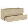 Sink Cabinet with Built-in Basin - Sonoma Oak | Hipomarket