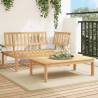 Garden Pallet Sofa Set 2 pcs Solid Wood Acacia Colour brown Quantity in Package 1 Model corner + table Wood colour light brown 