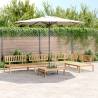 5 Piece Garden Pallet Sofa Set Solid Wood Acacia Colour brown Quantity in Package 1 Model corner + 3x middle + table Wood colour light brown 