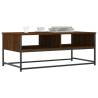 Elegant Brown Oak Coffee Table - 100x51 cm Engineered Wood