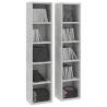 CD Cabinets 2 Pcs Concrete Grey - Stylish Storage Solution