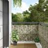 Garden Privacy Screen Stone Look Grey 500x90 cm PVC Colour stone Size 500 x 90 cm Quantity in Package 1 