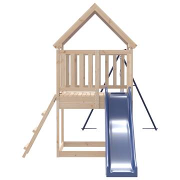 Outdoor Playset Solid Wood Pine - Fun For Kids | Hipomarket