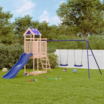 Outdoor Playset Solid Wood Douglas | Fun for Kids at Home