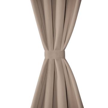 Elegant Cream Blackout Curtain with Metal Eyelets | 270x245 cm