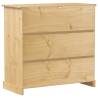 Wine Cabinet Corona - Solid Pine Wood - 107.5x51x105.5 cm