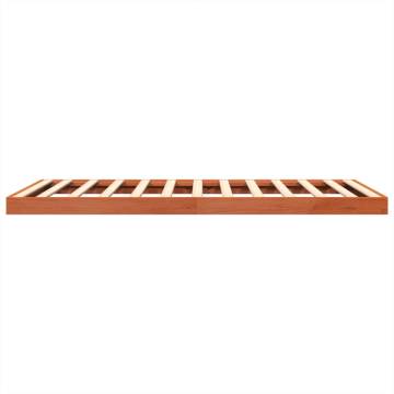 Bed Frame Wax Brown 140x190 cm Solid Wood Pine | Hipo Market